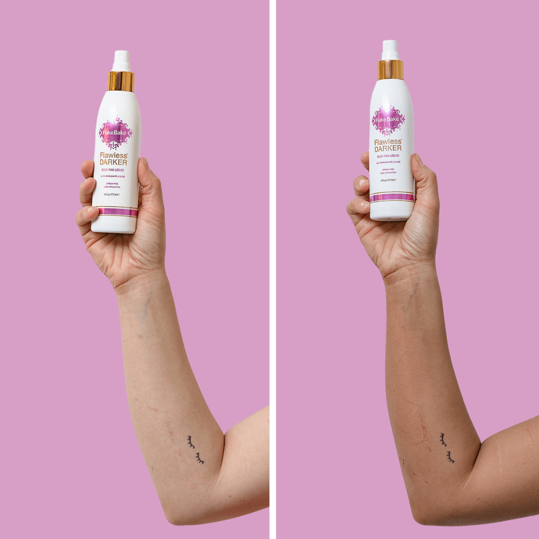 Fake Bake® Flawless® Darker Self-Tan Liquid with Ultimate Application Mitt and Glove