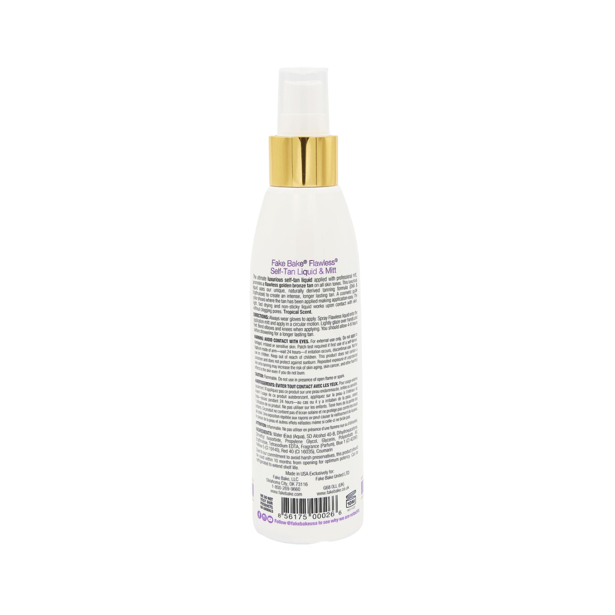 Fake Bake® Flawless® Self-Tan Liquid with Ultimate Application Mitt and Glove